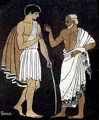 Telemachus and Mentor, his mentor